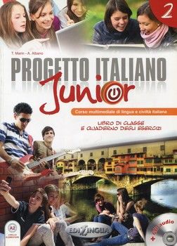 Progetto Italiano Junior 2  Libro &amp; Quaderno (+ CD audio)