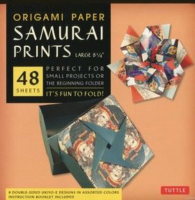 Origami Paper Samurai Prints Large 8 1/4