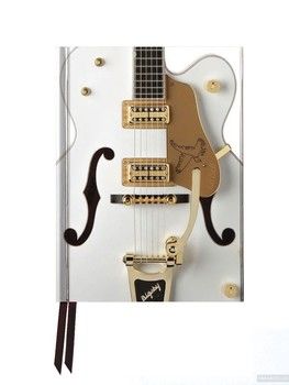 Gretsch White Guitar. Foiled Journal