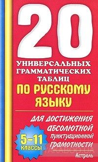 20 универсальных грамматических таблиц по русскому языку для достижения абсолютной пунктуационной грамотности