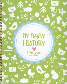 Дневник первого года. Блокнот-альбом для фотографий / My Baby History Firs Year Mini Album