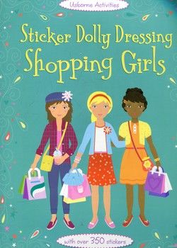 Sticker Dolly Dressing. Shopping girls