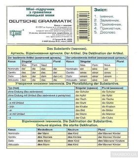 Deutsche Grammatik. Міні-підручник з граматики німецької мови