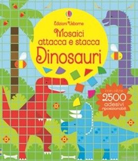 Mosaic Sticker. Dinosaurs