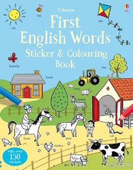 First English Words. Sticker and Colouring Book