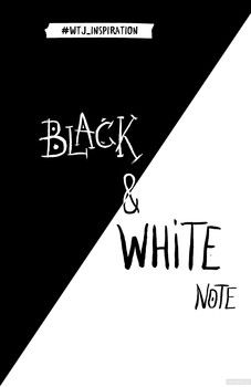 Black&amp;White Note. Стильный блокнот с черными и белоснежными страницами
