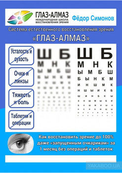 Как восстановить зрение до 100% даже «запущенным очкарикам» за 1 месяц без операций и таблеток. Система естественного восстановления зрения «ГЛАЗ-АЛМАЗ»