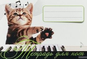 Котенок - музыкант. Тетрадь для нот