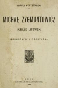 Michał Zygmuntowicz książę litewski (пол.)