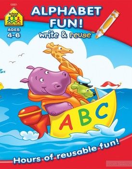 Alphabet Fun Write and Reuse Workbook Ages 4-6