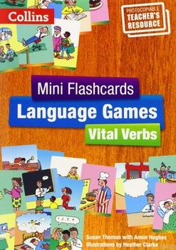Mini Flashcards Language Games Vital Verbs Kit (Teacher’s Book+3 packs of cards+poster+3 dice)