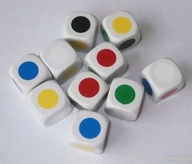 Colours. Pack of 10 Dice