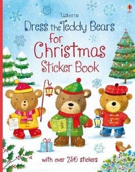 Dress the teddy bears for Christmas Sticker book
